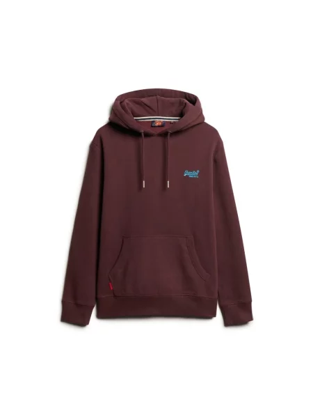 Bluza z kapturem Superdry czerwona