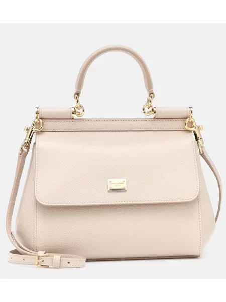 Usnjeni top Dolce&gabbana roza