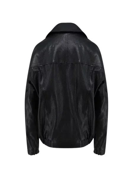 Cu centură geanta de piele Semicouture negru