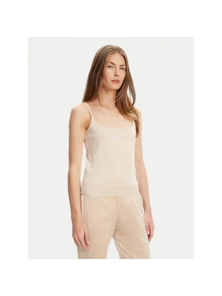 Guess Top Slim Fit bež