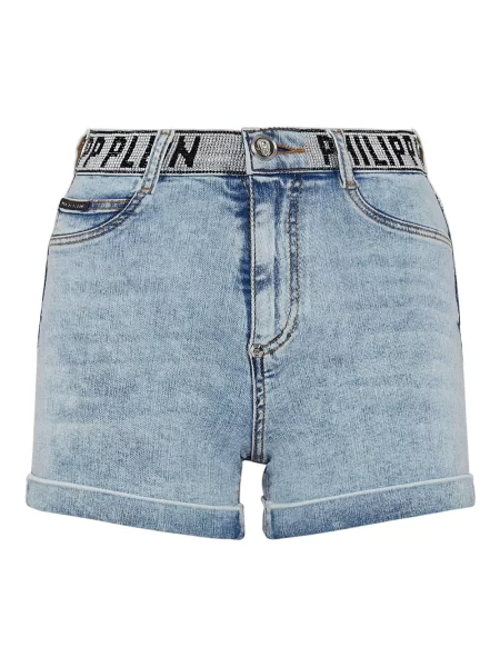 Szorty jeansowe Philipp Plein niebieskie