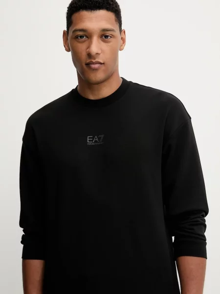 Emporio Armani bluza z nadrukiem czarny