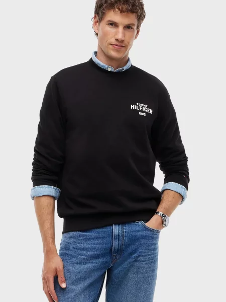 Махровий світшот Tommy Hilfiger чорний