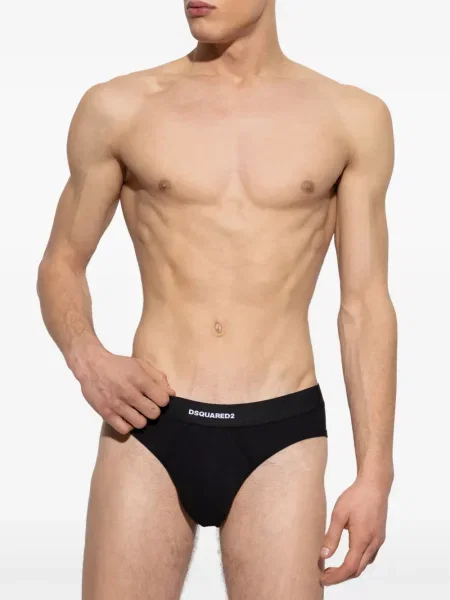 Chiloți Dsquared2 din jacard negru