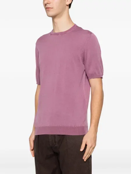 Tricou Della Ciana cu decolteu rotund roz