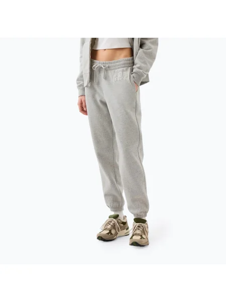 Fleece nadrág Gap autogrammal szürke