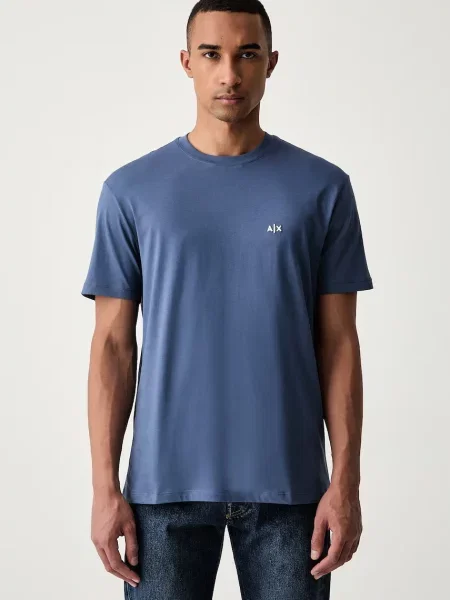 Armani Exchange tricou pentru bărbați din albastru
