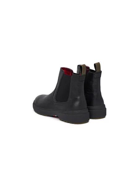 Členková obuv s elastickým prvkom Tommy Hilfiger Hilfiger Outdoor Warm Lth Chel čierna