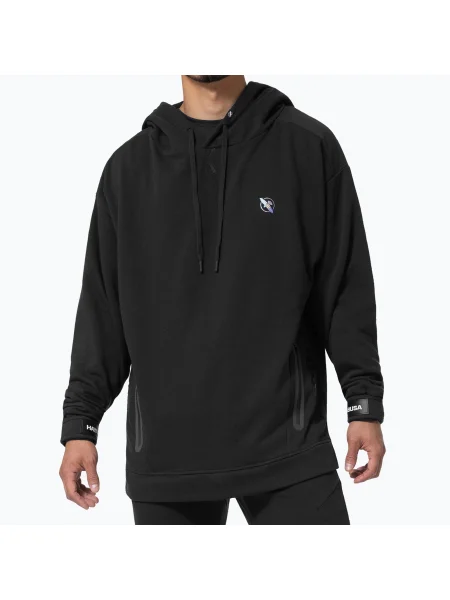 Férfi Hayabusa Midweight pulóver kapucnis pulóver Midweight Pullover Hoodie ATPHDM-BK fekete