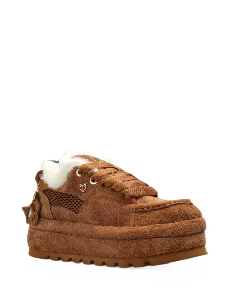 Sneakerși Naked Wolfe cu platformă maro