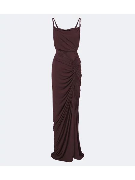 Rochie Rick Owens cu volane din jerseu
