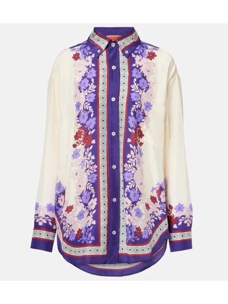 Cămașă La Doublej de mătase alb