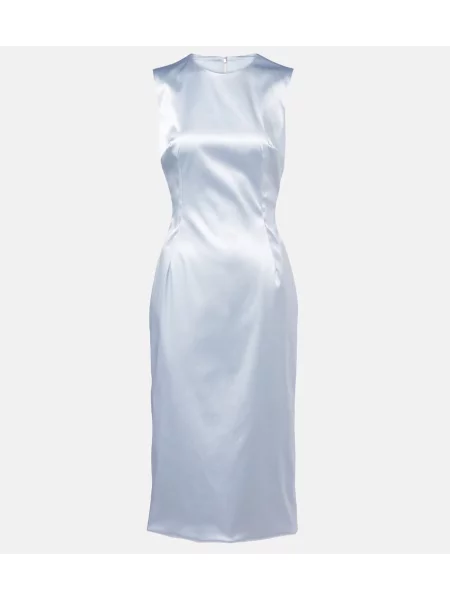 Rochie midi Dolce&gabbana din satin albastru