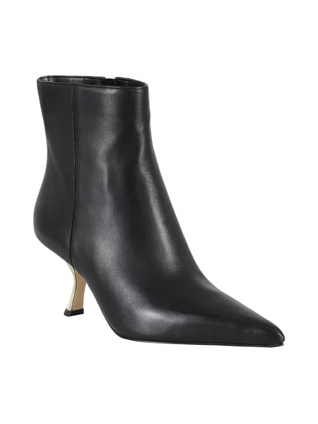 Lniane botki Michael Kors eleganckie czarne