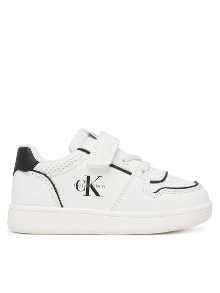 Sneakersy Calvin Klein Low Cut Lace-Up/Velcro M biela