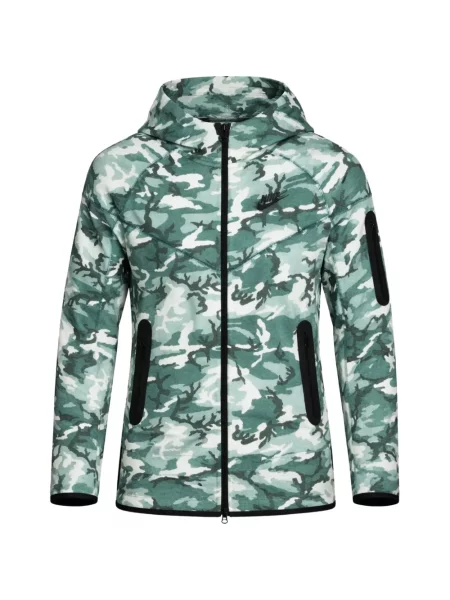 Bluza z kapturem dziecięca Nike zielona