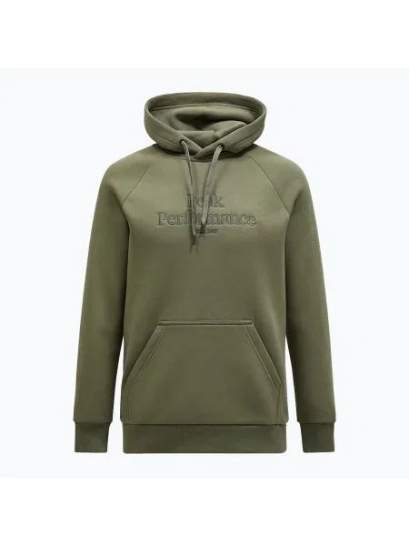 Мъжки суитшърт Peak Performance Original Hood pine needle зелено