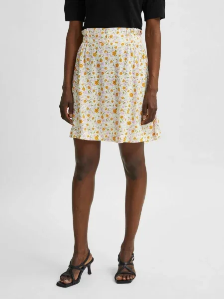 SELECTED Krilo kremna / svetlo / majnica / oranžna zelena