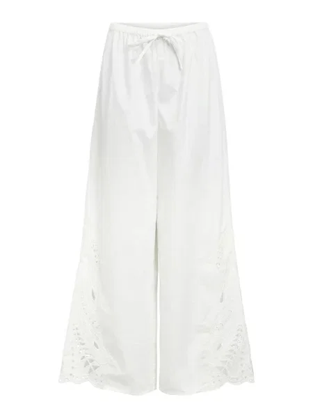 OBJECT Pantaloni OBJMADIA' alb