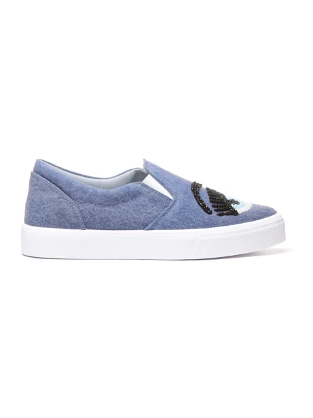 Sneakersy Chiara Ferragni Collection wsuwane niebieskie