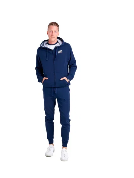 Bluza z z kaptur na co dzień na siłownię niebieska