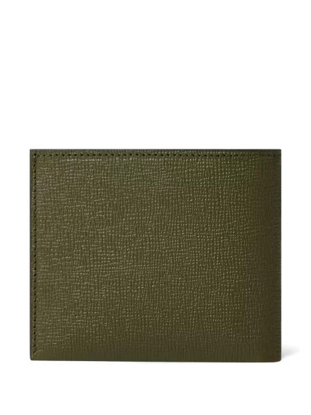 Portofel Paul Smith din piele cu model floral streetstyle verde