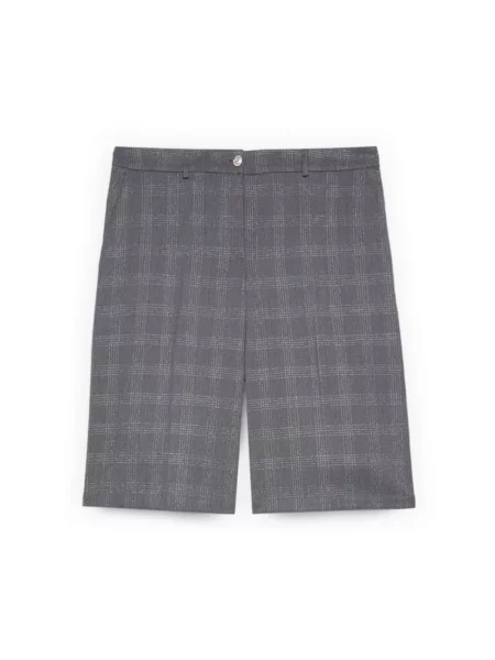 Bermudy Fiorella Rubino w kratkę szare