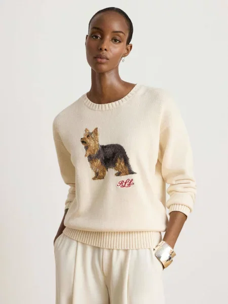LAUREN RALPH LAUREN Pulover | Relaxed fit bej