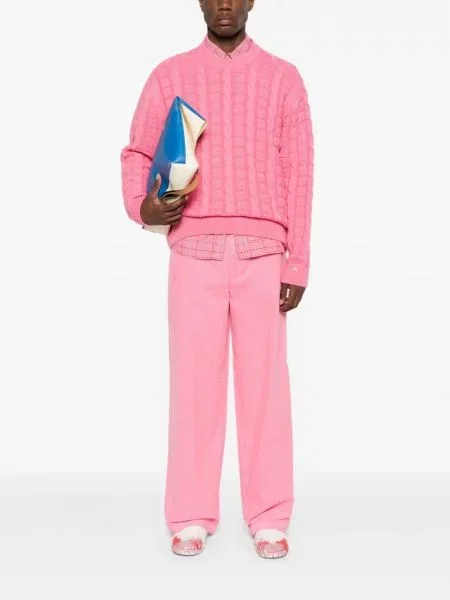 Megztinis Acne Studios rožinė