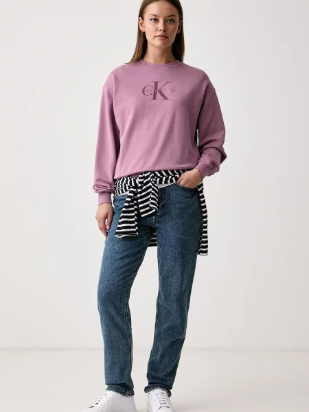 Calvin Klein Jeans hanorac pentru femei cu roz