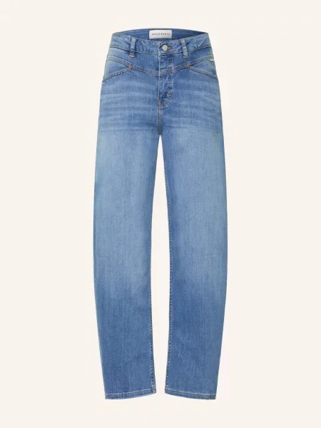 Opus Pants Barrel Džíny Mari Cosmo mid blue modré