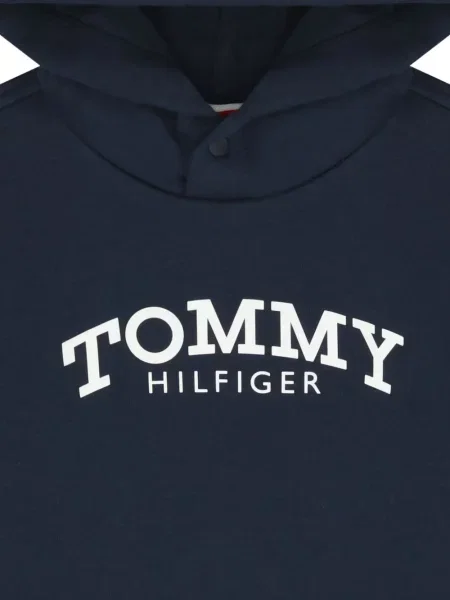Bluza z kapturem dziecięca Tommy Hilfiger niebieska