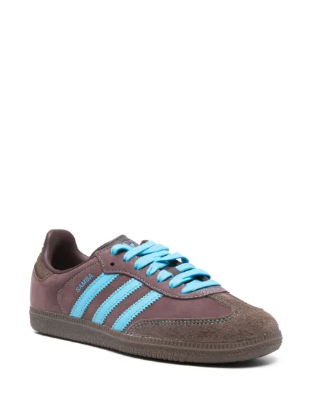 Sneakerși Adidas Samba din piele maro