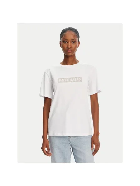Patrizia Pepe T-Shirt Regular Fit λευκό