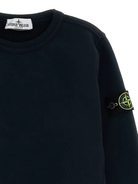 Sweter dziecięcy Stone Island czarny