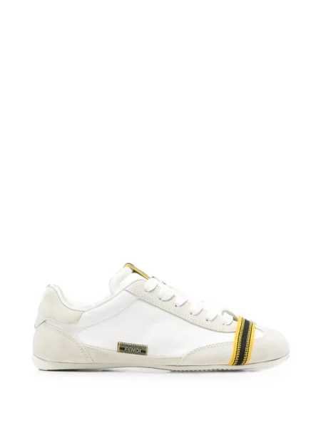 Sneakerși Fendi cu autograf alb