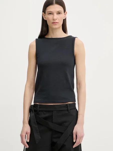 Top Levi's z dekoltem w łódkę czarny