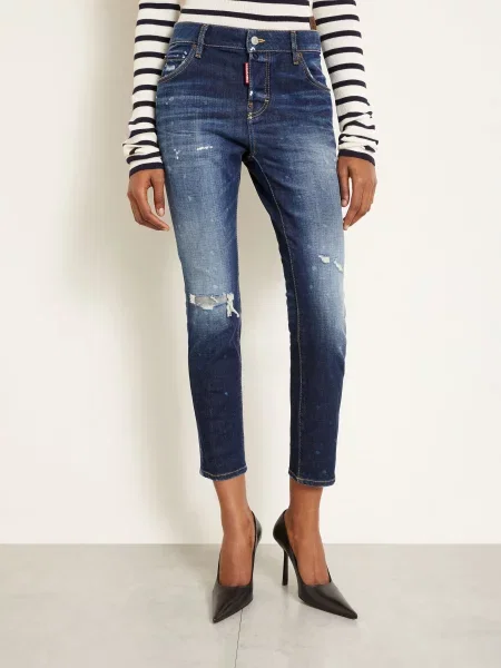 Skinny Džíny Teddy navy blue modré