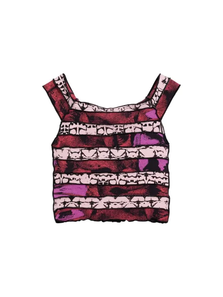 Desigual Tricou rosé / roșu amestecat negru