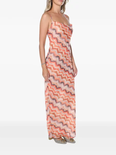 Rochie maxi One Teaspoon cu imagine portocaliu
