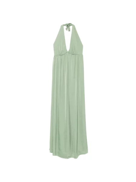 Halter nyakú maxi ruha Moutaki zöld