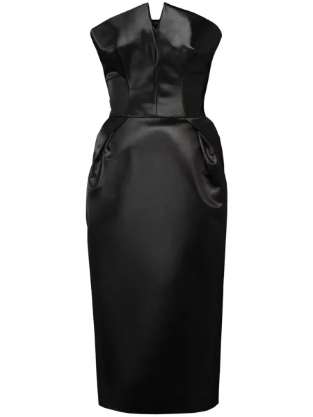 Rochie midi Maison Margiela până la genunchi de costum negru