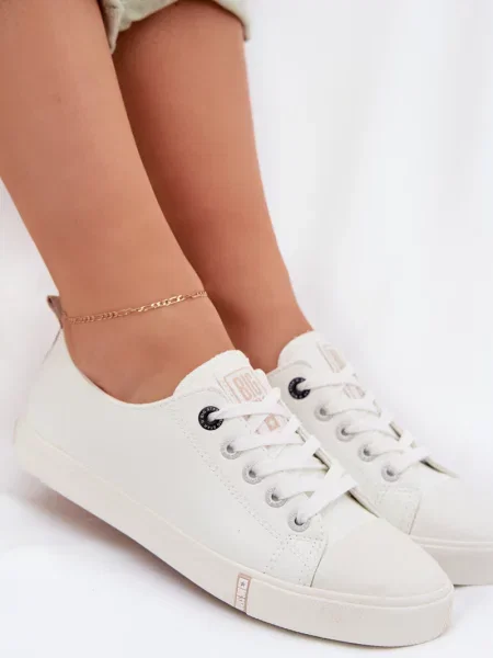 Teniși Big Star Shoes din piele alb