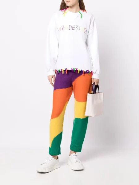 Dryžuotos raštuotos kelnės Mira Mikati