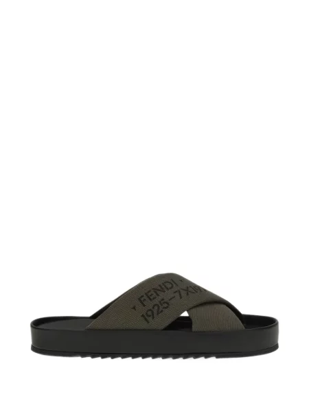 Papuci Fendi din piele negru