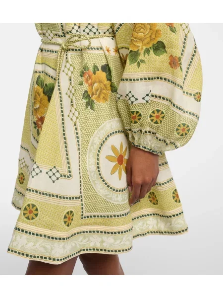 Rochie Alemais cu imagine galben