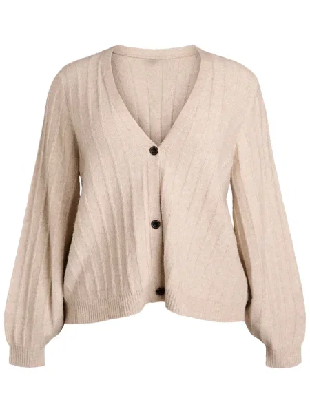 Zizzi Geacă tricotată Cavista' bej