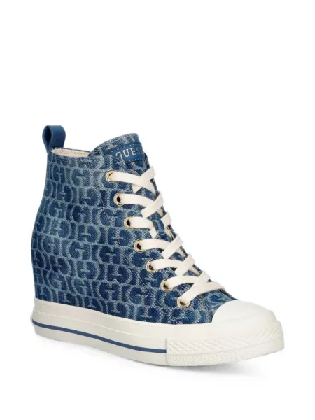 Sneakerși Guess cu imagine albastru