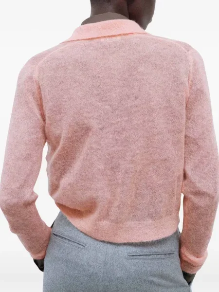 Cardigan Auralee de mohair roz