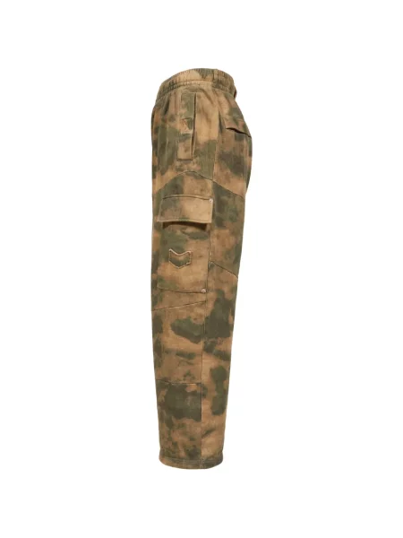 Pantaloni cargo Diary 1999 cu imagine cu model camuflaj alergare maro